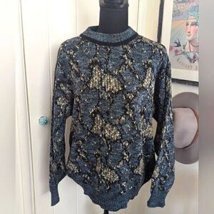 VTG Colore Italia Italy Sweater M Eclectic Grandpa Granny Chic Cozycore Carlton